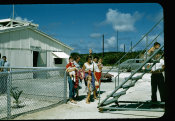 Saipan 1956 Collection, No. 51 American Women Waiting For Passengers To Deplane 